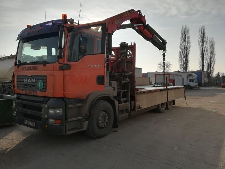 Camion cu macara București - Ilfov | Transport Profesionial 12T Ridicare 4T