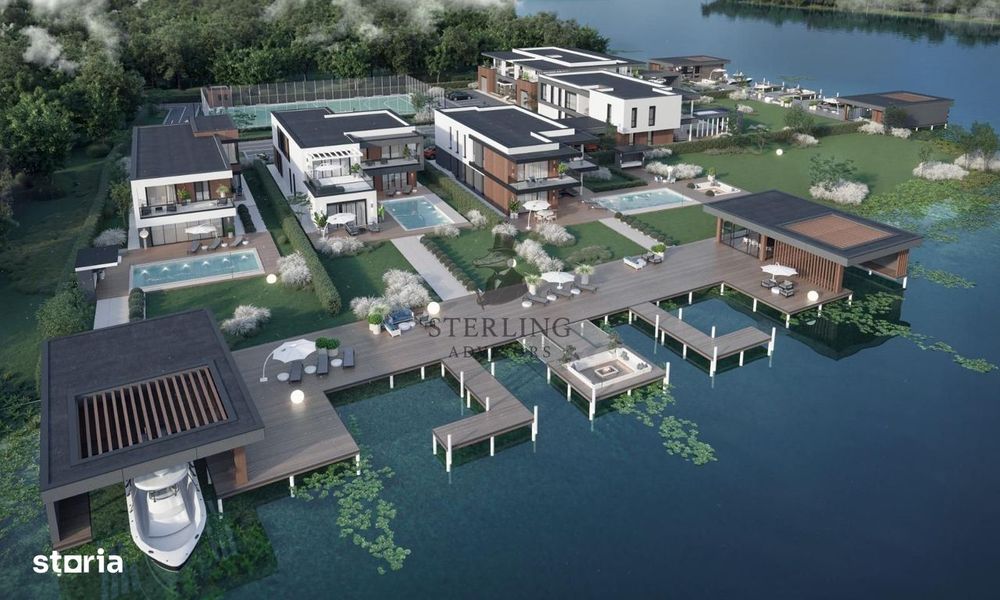 Snagov - vila cu ponton, privat piscina si facilitati sportive