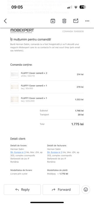 Vand covoare pufoase Mobexpert