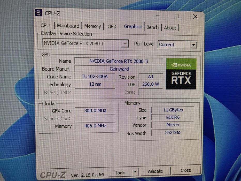 Placa Video GeForce RTX 2080 TI Pheonix GS ; 11 GB  ; DDR 6