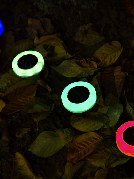 Садовый светильник на солнечных батареях, цветные 4шт