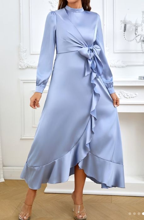 Платье голубого цвета