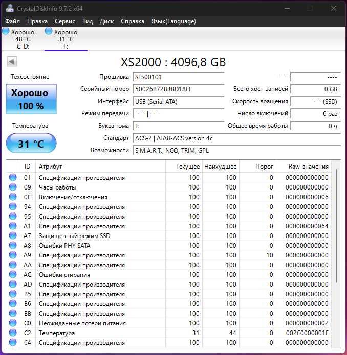 Продам SSD Kingston на 4000 гигабайт
