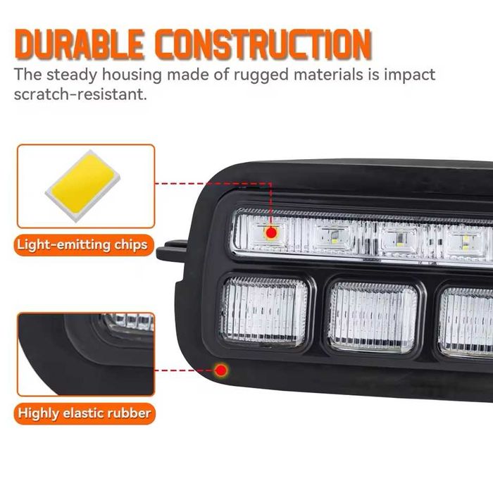 2 БРОЯ LED Диодни Тунинг  Мигачи Габарити Надфарници за Lada Niva