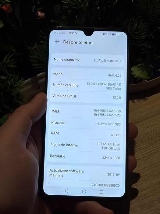 Huawei Mate 20 negru  ‼️Garantie‼️