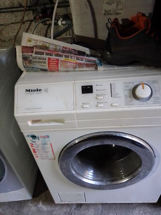 Miele 2448 пералня 1600 оборота + Сименс сушилня с термопомпа