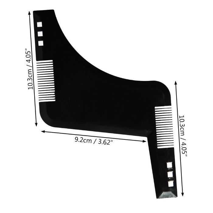 Pieptene contur Barba & Mustata / Sablon Barba & Mustata ca la salon