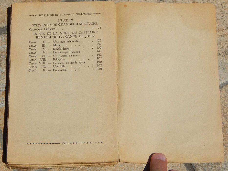 Servitude et grandeurs militaires Alfred de Vigny publicata Paris '30