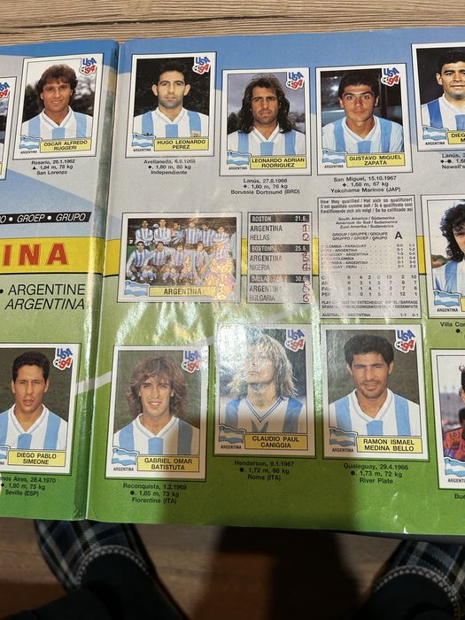 Panini World Cup 1994 – напълно попълнен албум