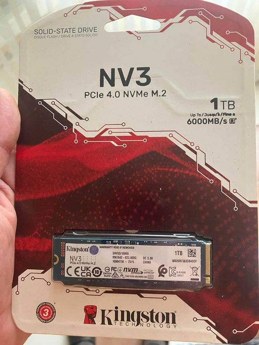 1TB nvme SSD Kingston 6000mb