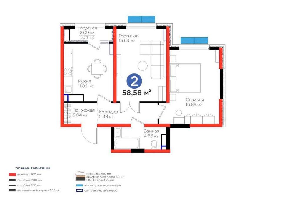 ЖК Botanica Продаётся 2-х комнатная квартира BI Group