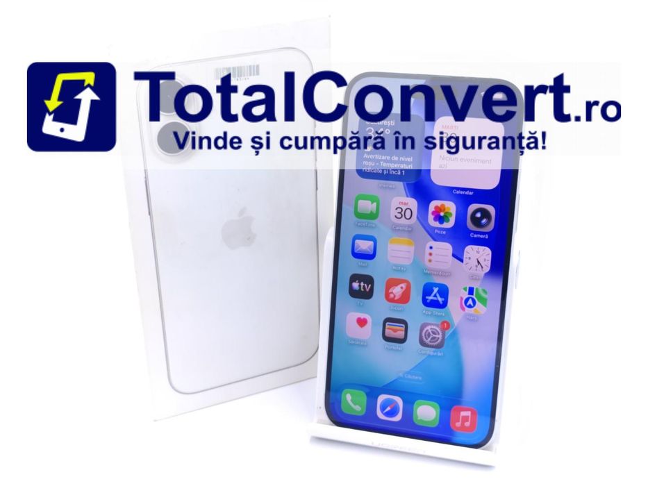 Apple iPhone 16 Plus 128GB White 8GB, Garantie 24 luni | #D94183