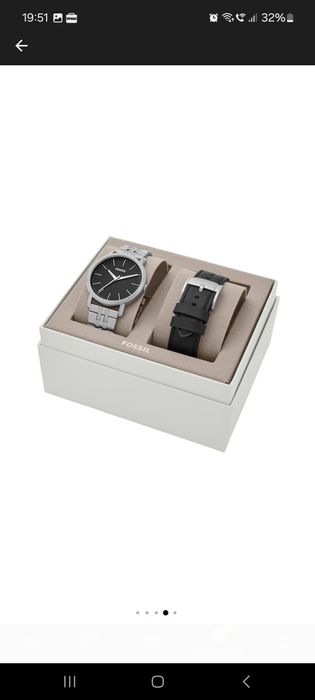 Fossil - Ceas cu o curea intersanjabila, Argintiu