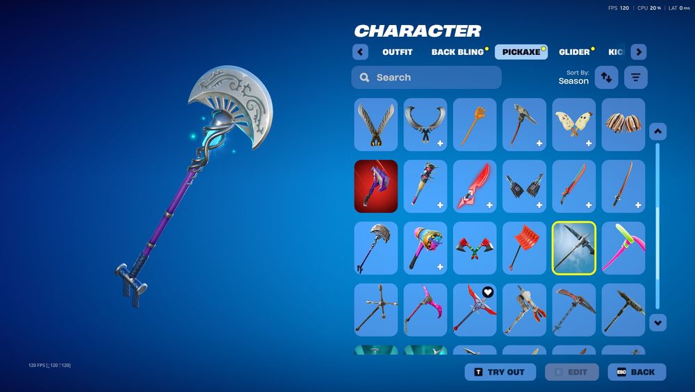 Fortnite акаунт от chapter 1 season 3 с много рядки скинове емоути и глайдери