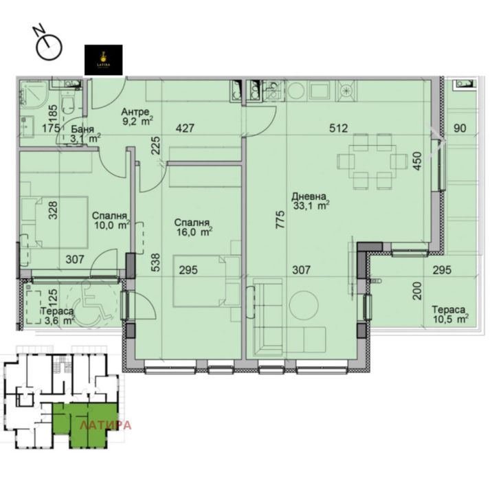 3-стаен! Модерно предградие!