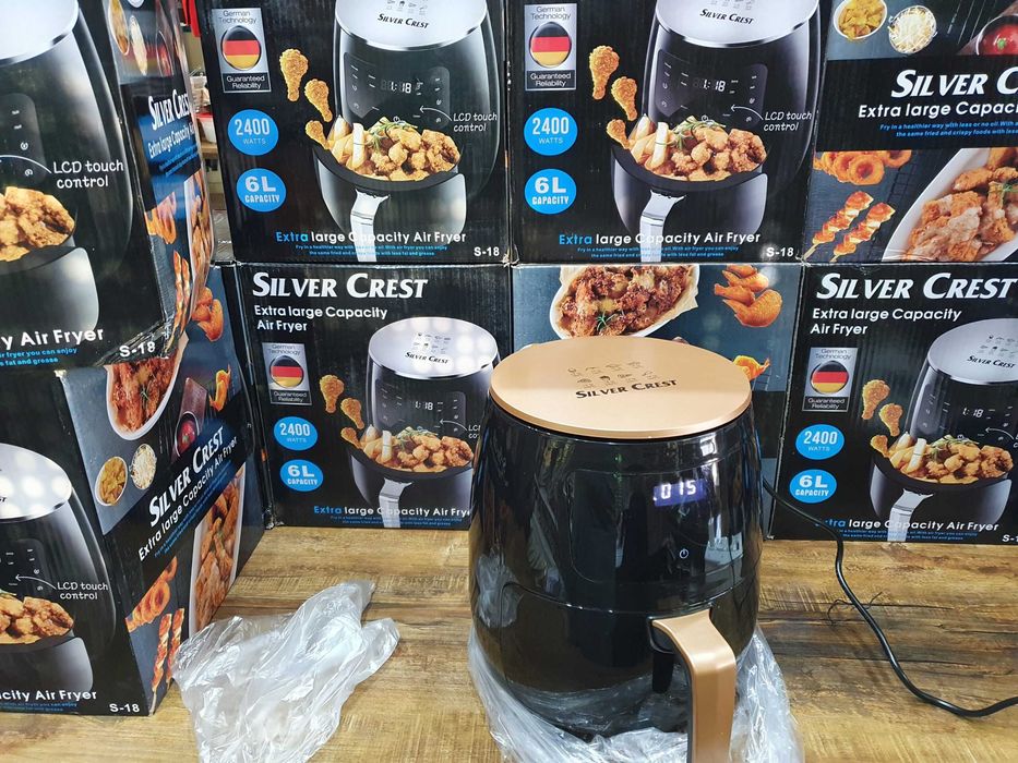 *Нов Еър фрайър Silver Crest S18 8 и 6 литра Air Fryer 2400W фритюрник модел 2026