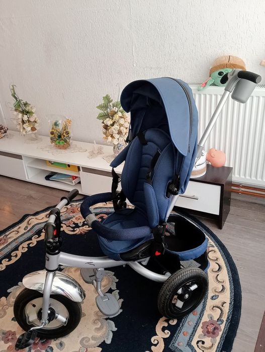 Tricicleta multifunctionala Little Tiger T400 - Sun Baby - Albastru