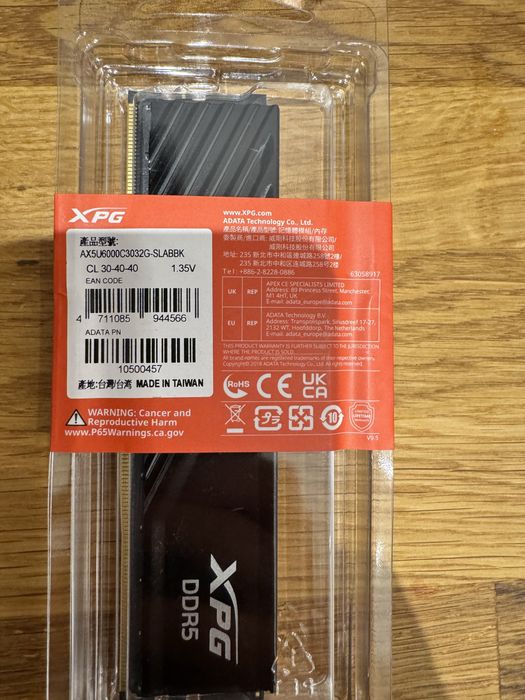 32GB RAM XPG 6000MT/s PC5-48000