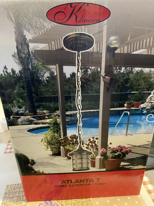 Pendul iluminat suspendat exterior Altanta 7 Brun, 60 W