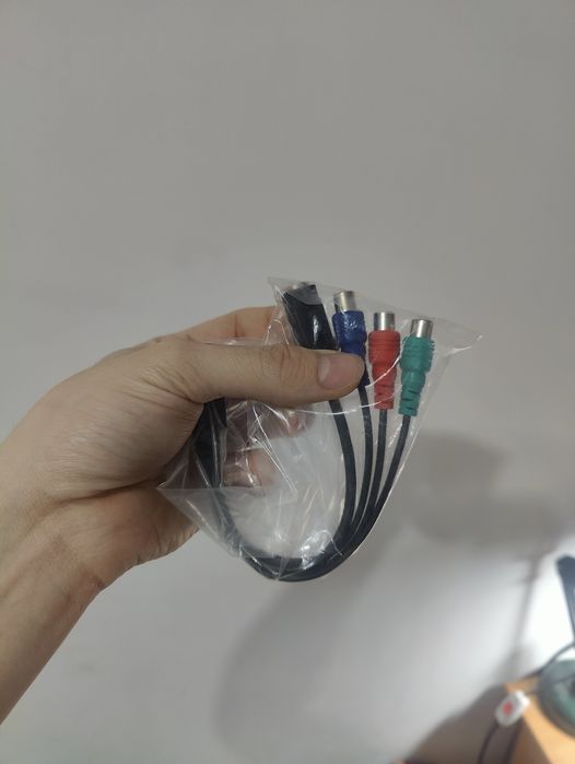 Mini DIN 9pin to Component RCA S-Video Converter кабель