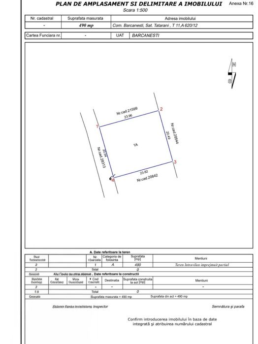 Proprietar Vand Teren Intravilan Între Case In Tatarani Prahova