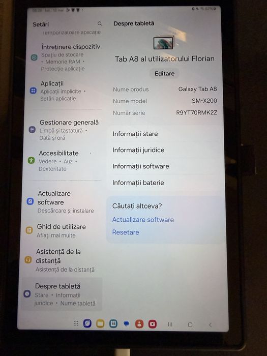 Samsung Galaxy Tab A8 32GB Pink Gold – stare foarte bună