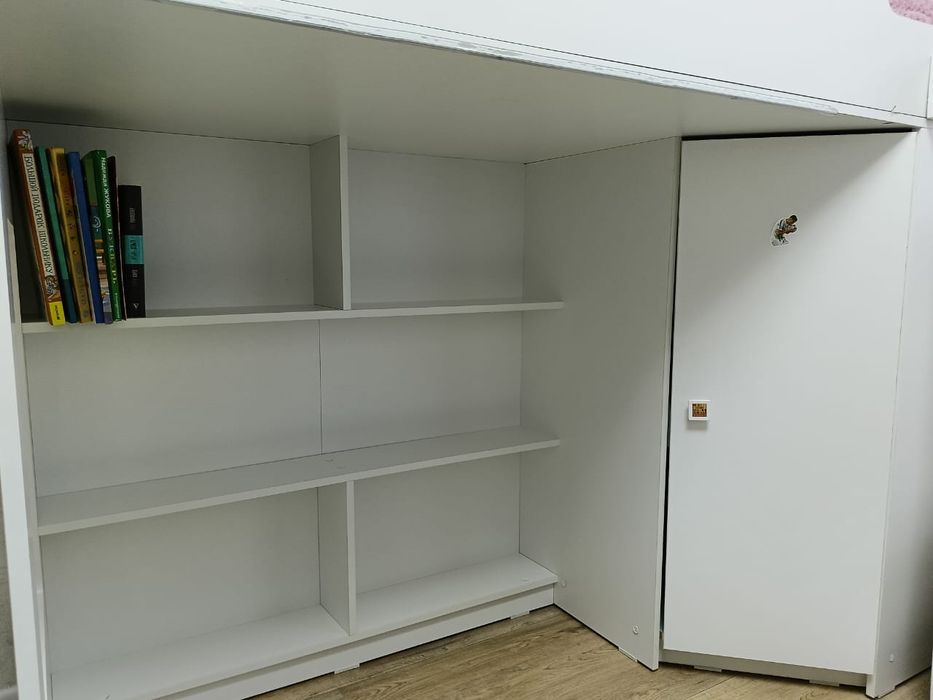 Детская кровать-чердак с матрасом