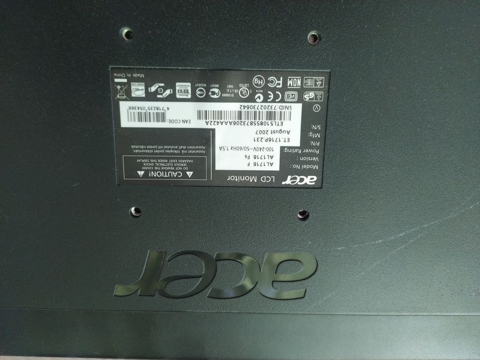 Монитор acer al1716