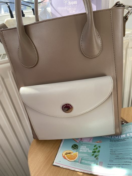 Geanta piele box, Sergio Bardi