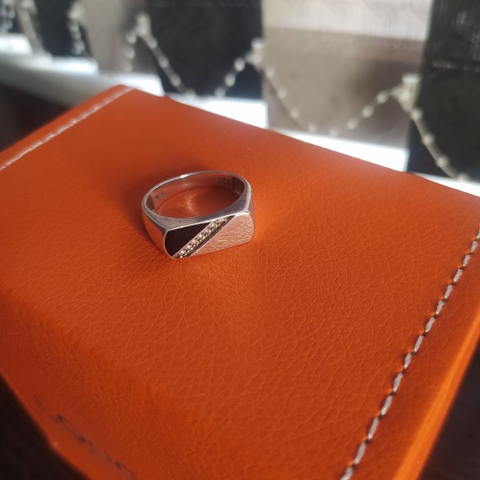 Кольцо серебро с позолотой