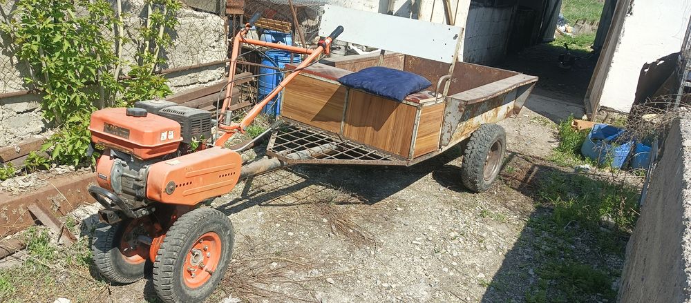 Мотоблок с прицепом