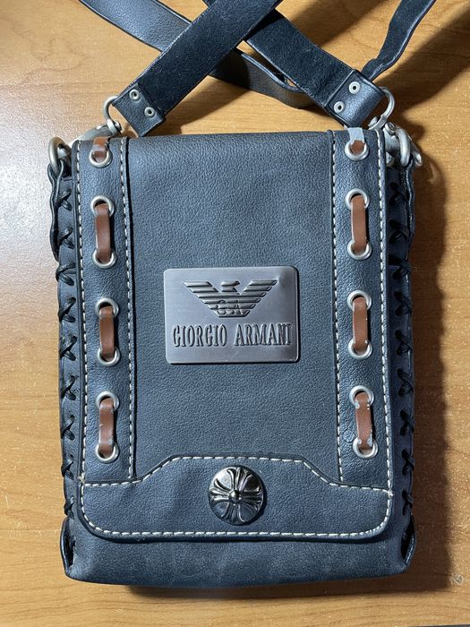 Borseta de piele Giorgio Armani