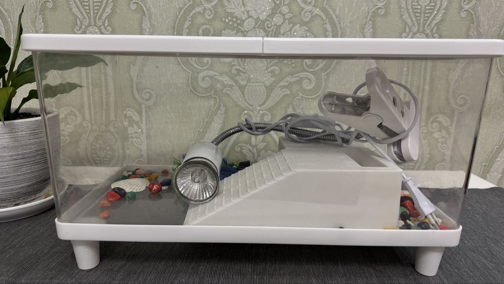 Продам аквариум поюластиковый для черепах.