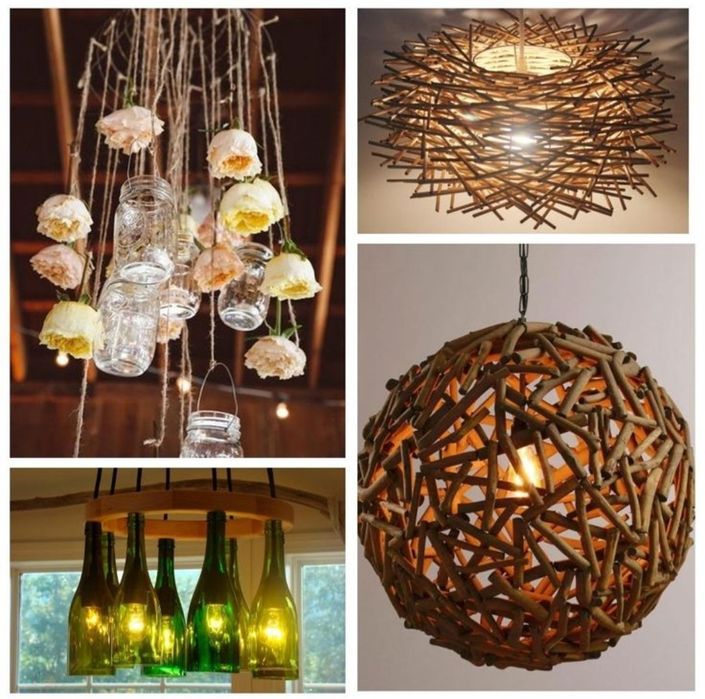 Корзины, люстры, светильники