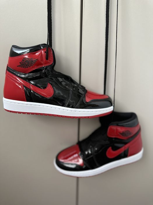 Adidasi AIR JORDAN 1 Retro High OG - PATENT BRED | Adidasi UNISEX