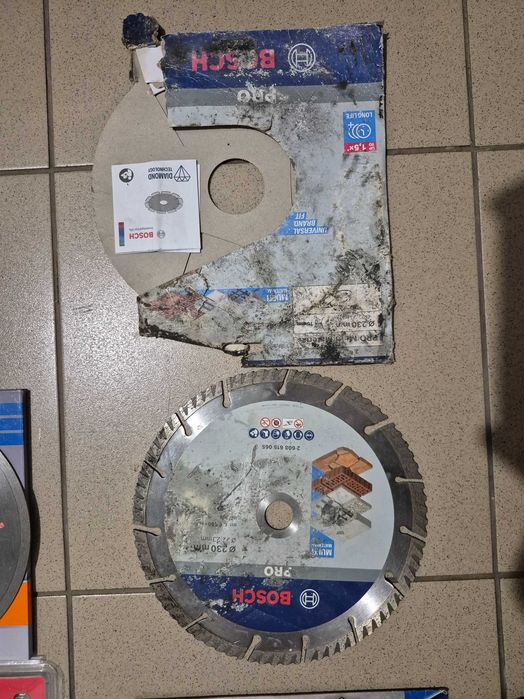 Diferite discuri diamantate, discuri pentru lemn, discuri pentru placi ceramice, discuri multi material, diametre 180/190/200/210/230 mm, toate NOI