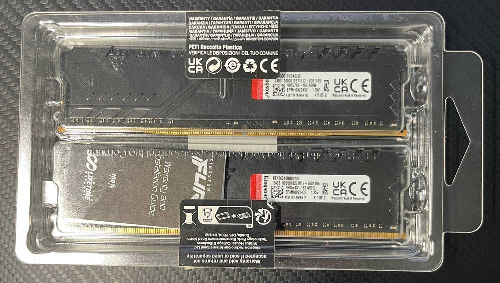 Kingston Fury Beast 32GB DDR4 3600MHz CL18 (2x16GB) Open Box