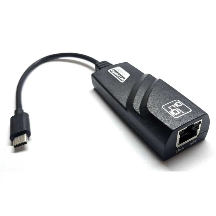 Адаптер USB Tupe-C LAN 1000 mbps