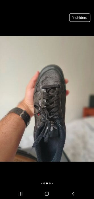 Adidas originali piele naturala continental 80