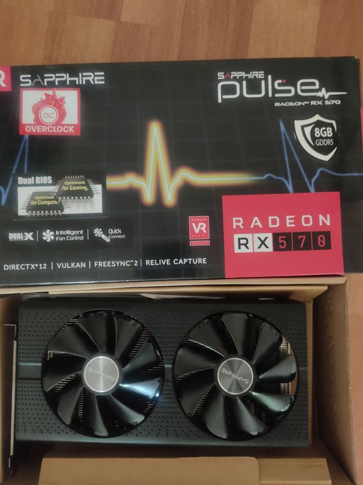 Sapphire Pulse RX 570 8GB | полный комплект