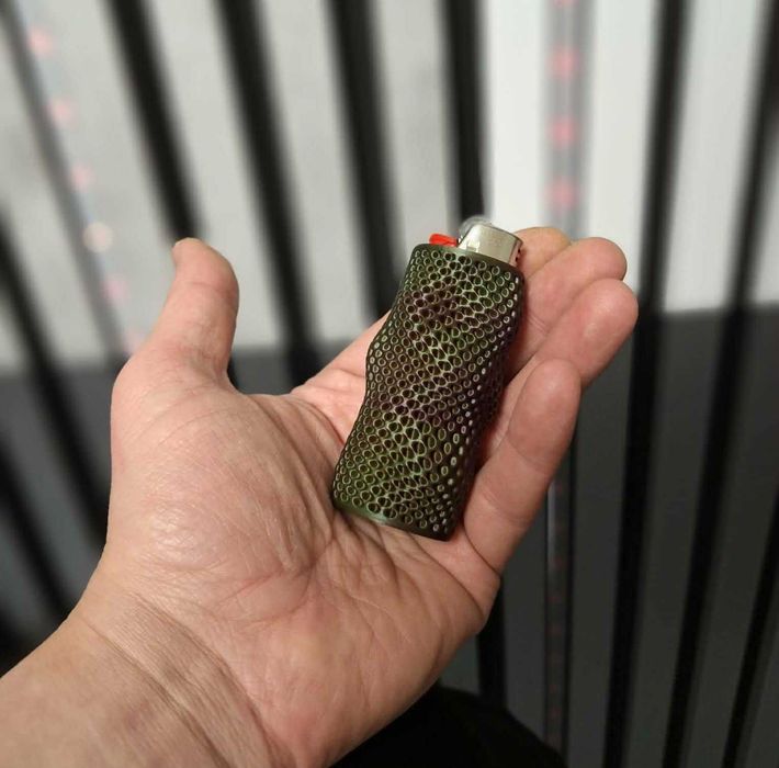 Sleeve brichetă BIC mare – Color Shift / Honeycomb Grip – Print 3D