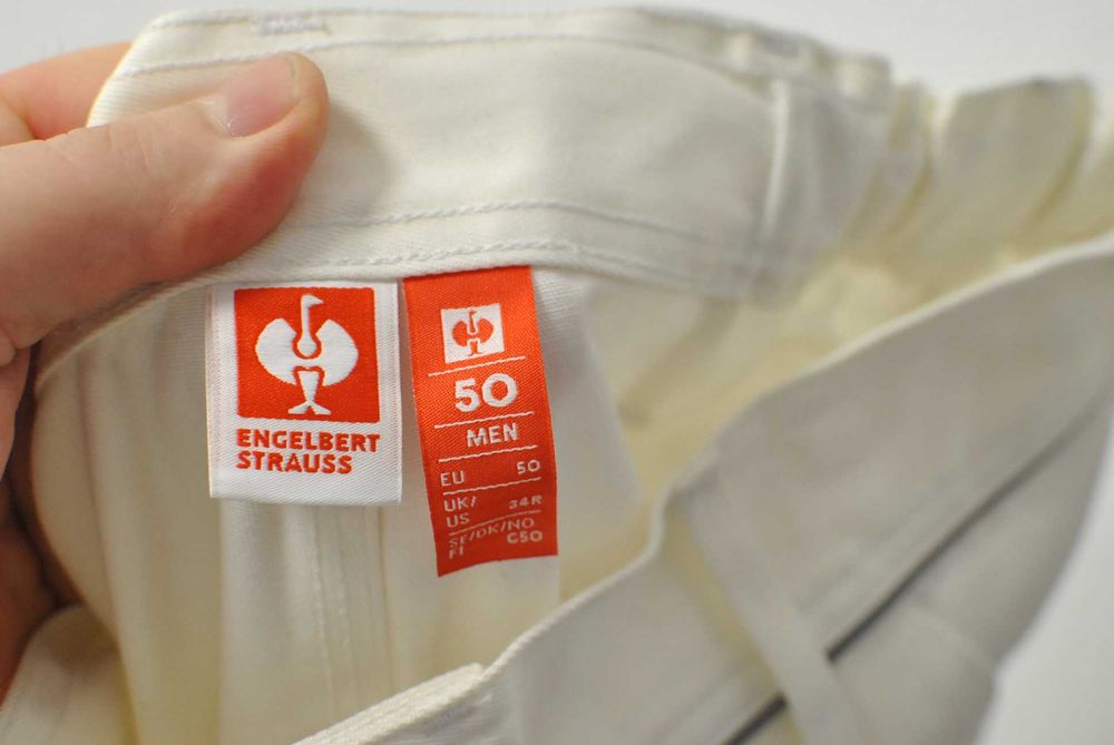 Engelbert Strauss pantalon alb pentru zugravi mas 50  (3806)