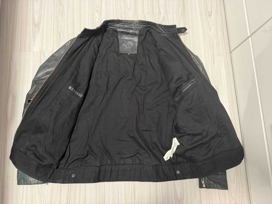 ''Jack & Jones''оригинално мъжко кожено яке Л размер