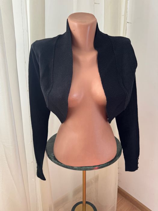 Cardigan negru cu particule sclipitoare Collectif XXS/UK 6