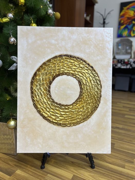 Картина с текстурной пастой ручная работа