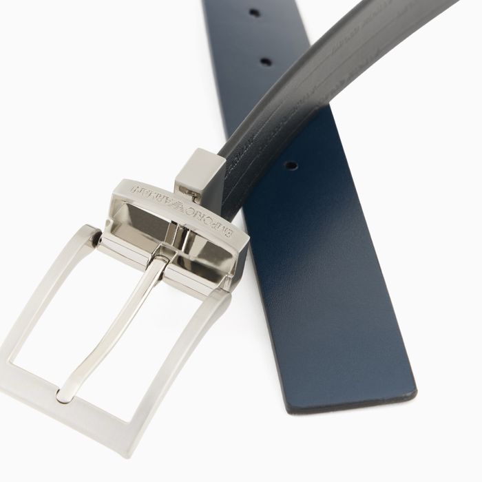 Оригинален мъжки двулицев колан Emporio Armani EM0001772 AF15136 MC080