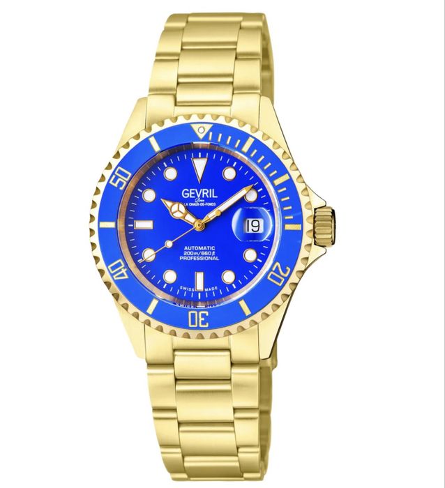 Ceas autentic Gevril Gv2 full yellow gold cu cutie și acte