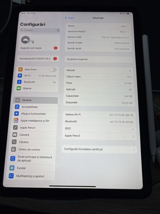 Ipad air generatia 5