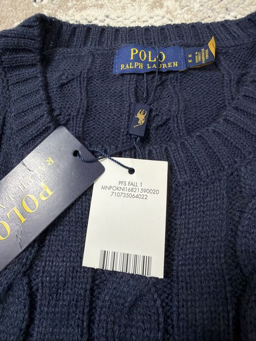 Pulover Ralph Lauren Bleumarin Împletit – Stare Foarte Bună