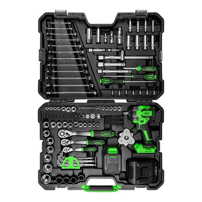 Trusa de scule cu pistol de impact, fara perii cu acumulator  800NM